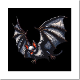 Pixelated Bat Artistry Posters and Art